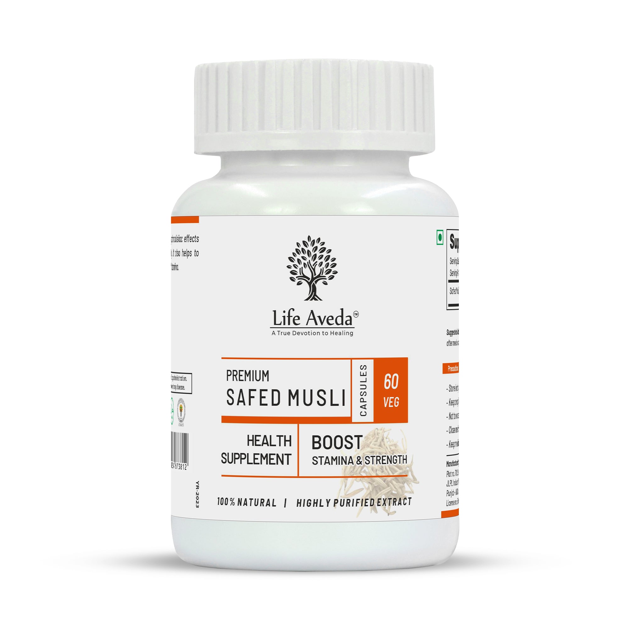 Life Aveda Premium Safed Musli Capsules - Mytrendzcart