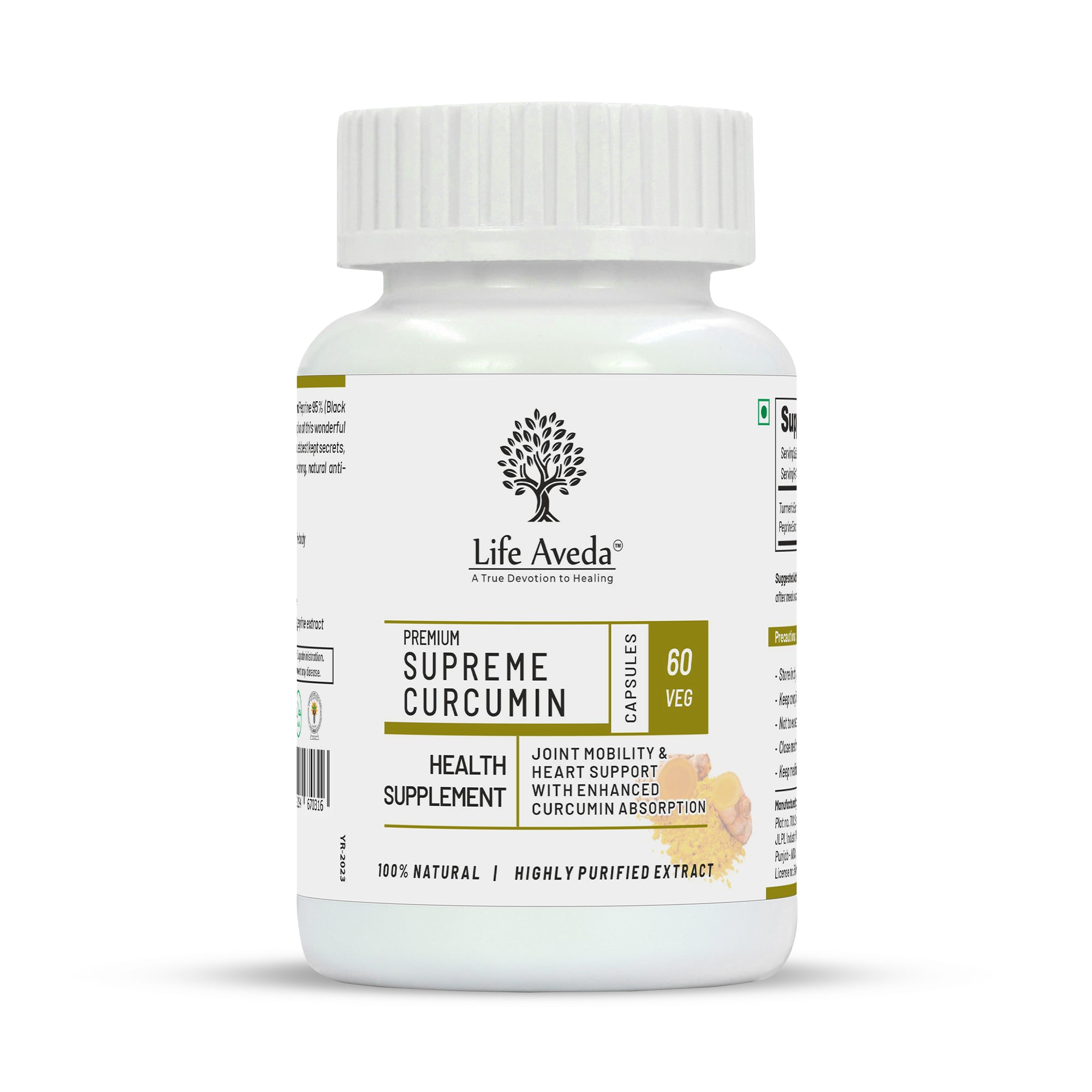 Life Aveda Premium Supreme Curcumin Capsules - Mytrendzcart