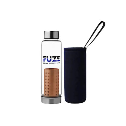 Fuze Glass Bottle With Pure Copper Filter -700 ml - Mytrendzcart