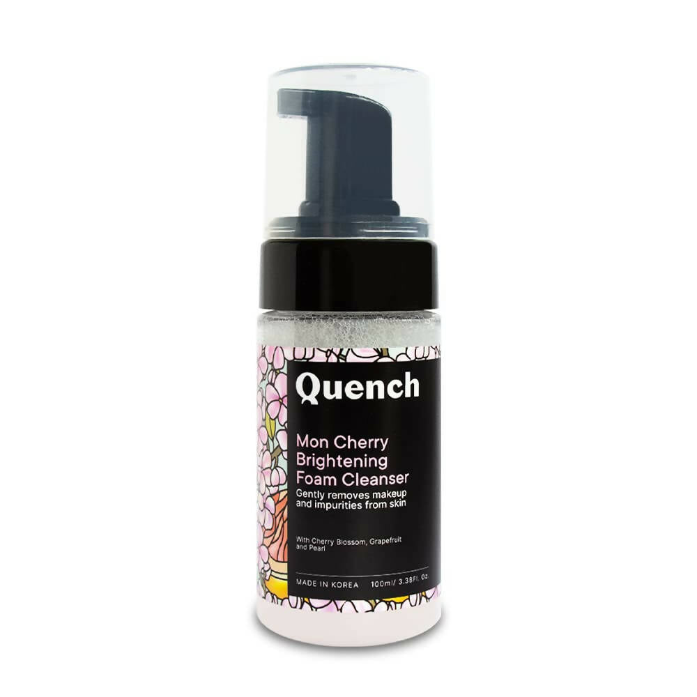 Quench Botanics Mon Cherry Brightening Foam Cleanser - Korean Skincare - Mytrendzcart