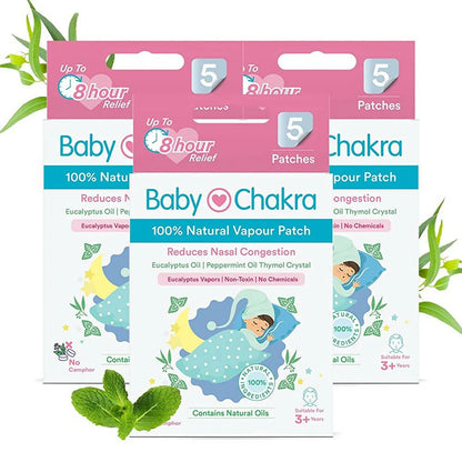 BabyChakra 100% Natural Vapour Patches for Babies -5 Patches Mytrendzcart