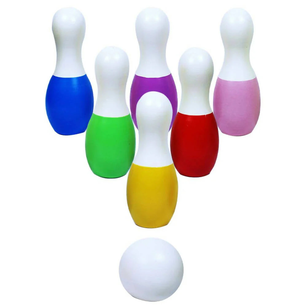 Matoyi Rainbow Colored Bowling Pin And Stacker Combo -Combo Mytrendzcart