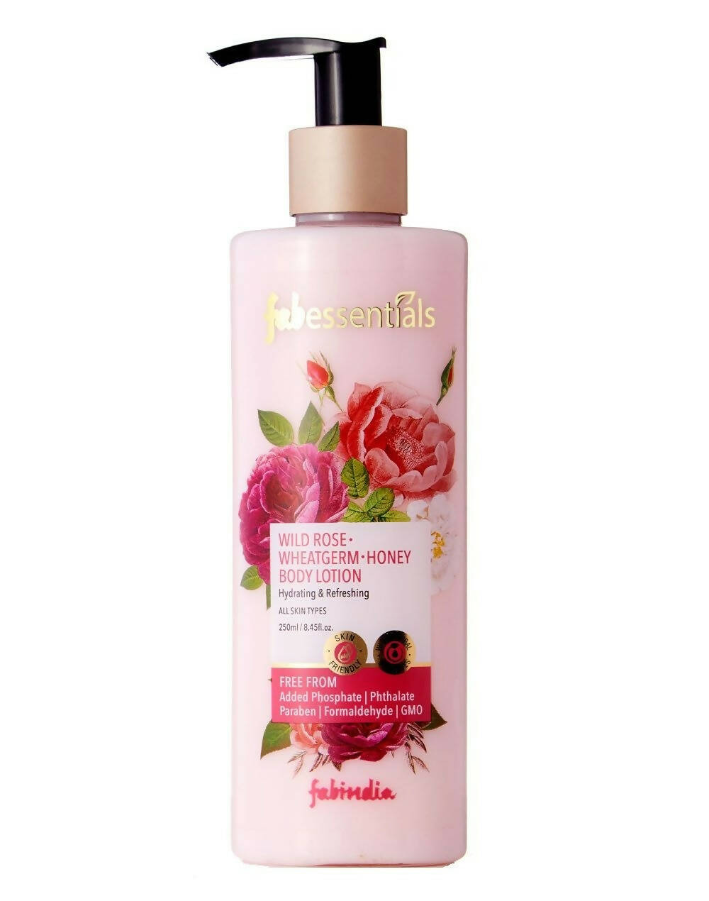 Fabessentials Wild Rose Wheatgerm Honey Body Lotion - Mytrendzcart