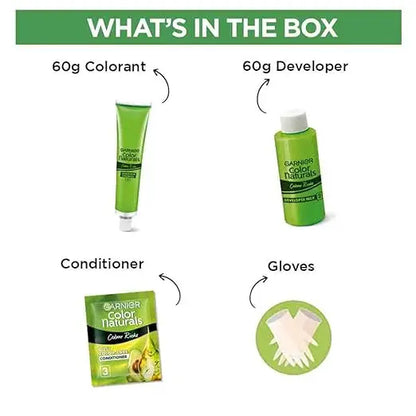 Garnier, Hair Colouring Creme, Long-lasting Colour, Smoothness & Shine, Color Naturals Men, Shade: 3 Darkest Brown, 30ml + 30g - Mytrendzcart