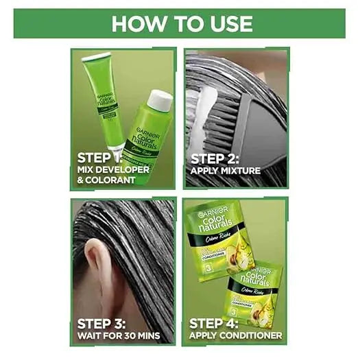 Garnier, Hair Colouring Creme, Long-lasting Colour, Smoothness & Shine, Color Naturals, Shade: 5.32 Caramel Brown, 70ml + 60g - Mytrendzcart