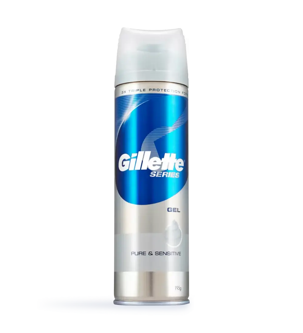 Gillette Series Pure & Sensitive Pre-Shave Gel -195 gm - Mytrendzcart