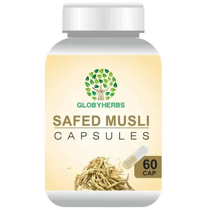 Globyherbs Safed Musli Capsules - Mytrendzcart