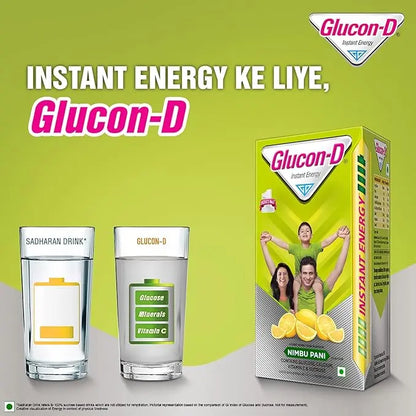 Glucon-D Nimbu Pani Glucose Powder With Free Sipper(1Kg)| For Tasty & Healthy Tangy Flavoured Glucose Drink| Provides Instant Energy| Vitamin C Supports Immunity| Contains Calcium For Bone Health - Mytrendzcart