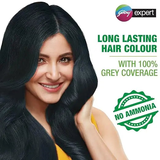 Godrej Expert Rich Crème Hair Colour Shade - Pack of 4 (NATURAL BLACK) - Mytrendzcart