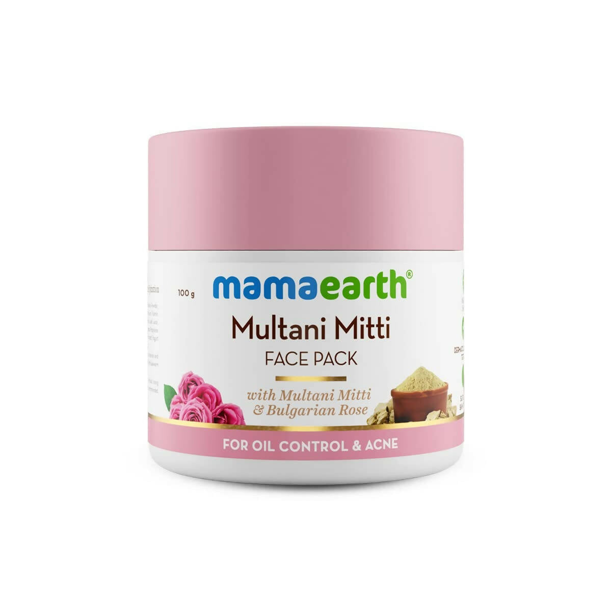 Mamaearth Multani Mitti Face Pack with Multani Mitti and Bulgarian Rose - Mytrendzcart