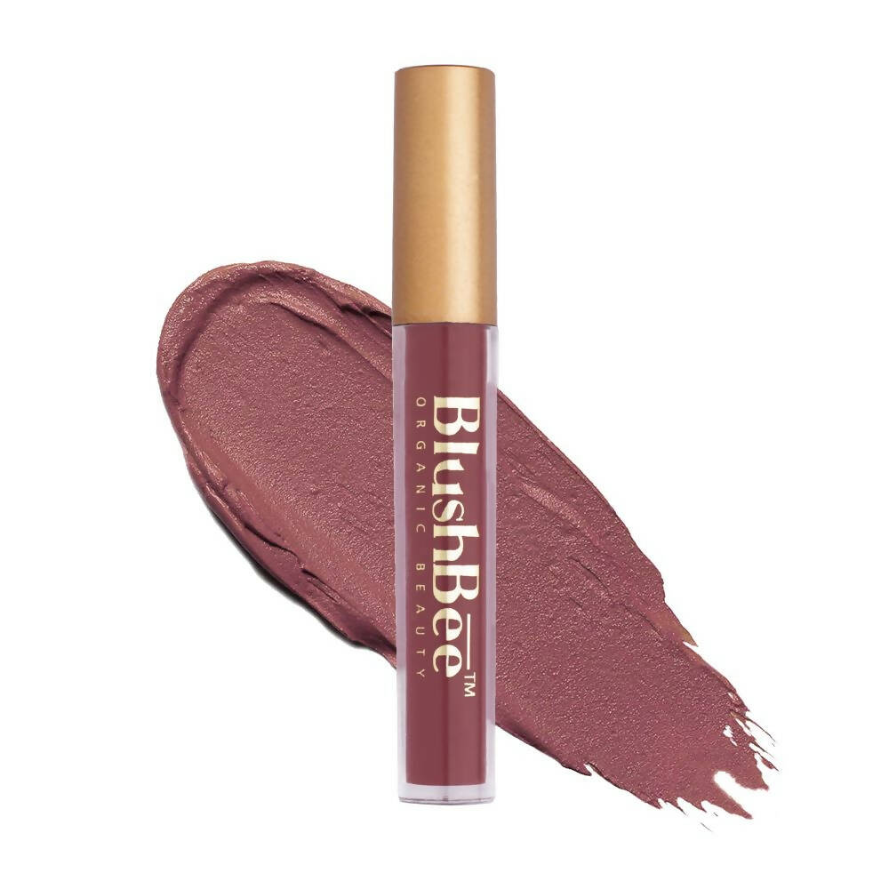 BlushBee Organic Beauty Lip Nourishing Liquid Lipstick - Touch Of Mauve - Mytrendzcart