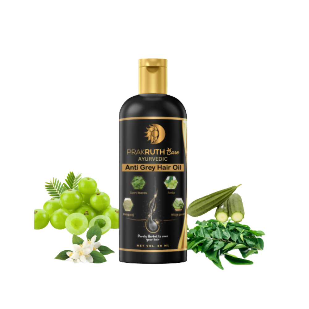 Prakruth Care Ayurvedic Anti Grey Hair Oil - Mytrendzcart