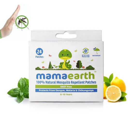 Mamaearth Natural Repellent Mosquito Patches for Babies, 24 pcs -Pack of 1 Mytrendzcart