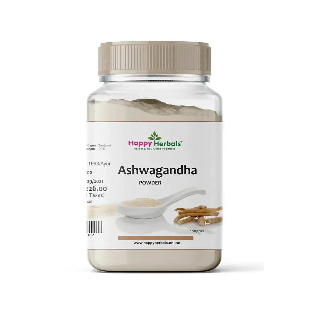 Happy Herbals Ashwagandha Powder - Mytrendzcart