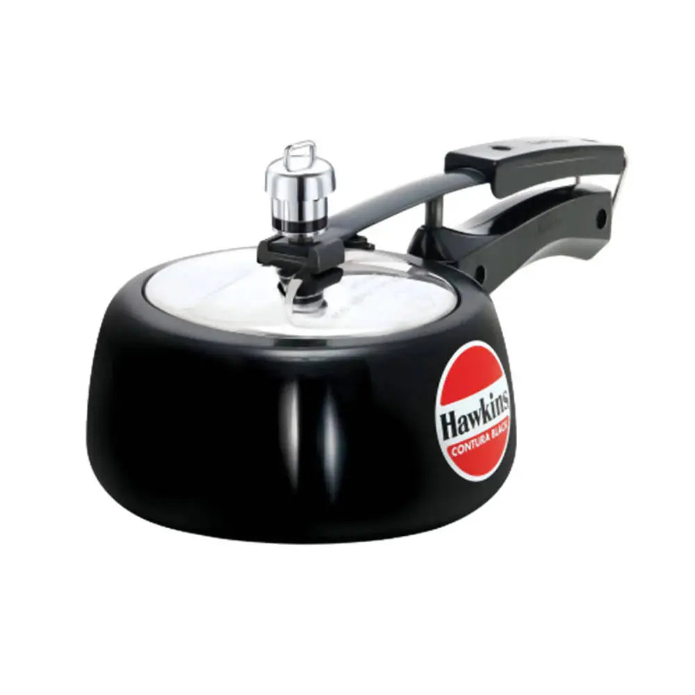 Hawkins Hard Anodized Aluminium Pressure Cooker - 1.5 Liters - Black Color -1.5 L - Mytrendzcart