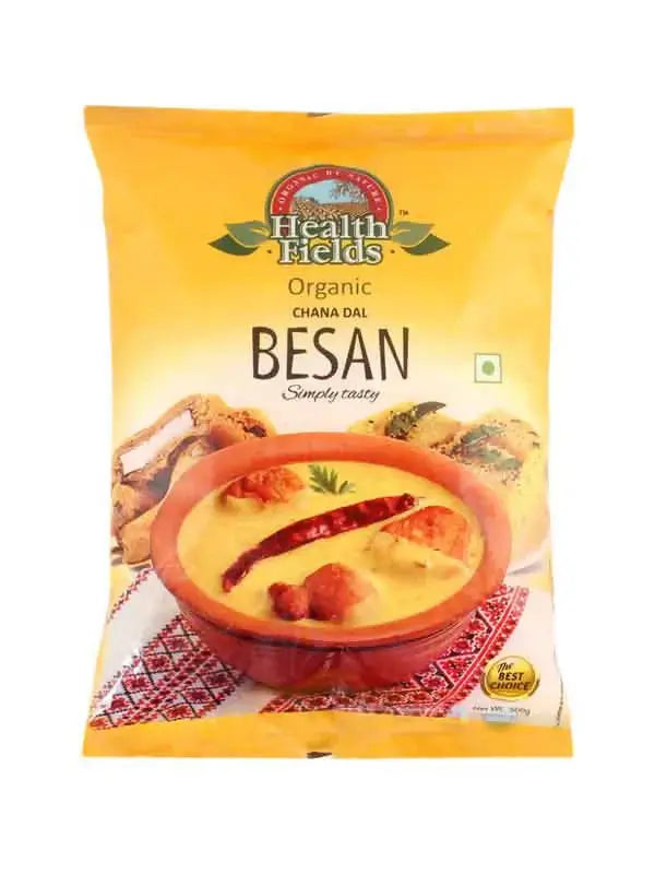 Health Fields Organic Besan (Gram Flour) -500 gm - Mytrendzcart