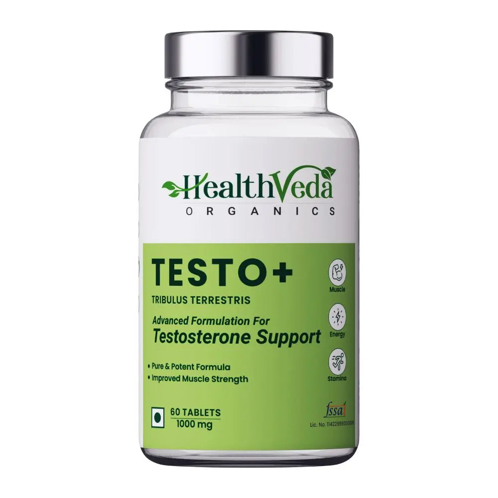 Health Veda Organics Plant Based Testo+ Veg Tablets - Mytrendzcart