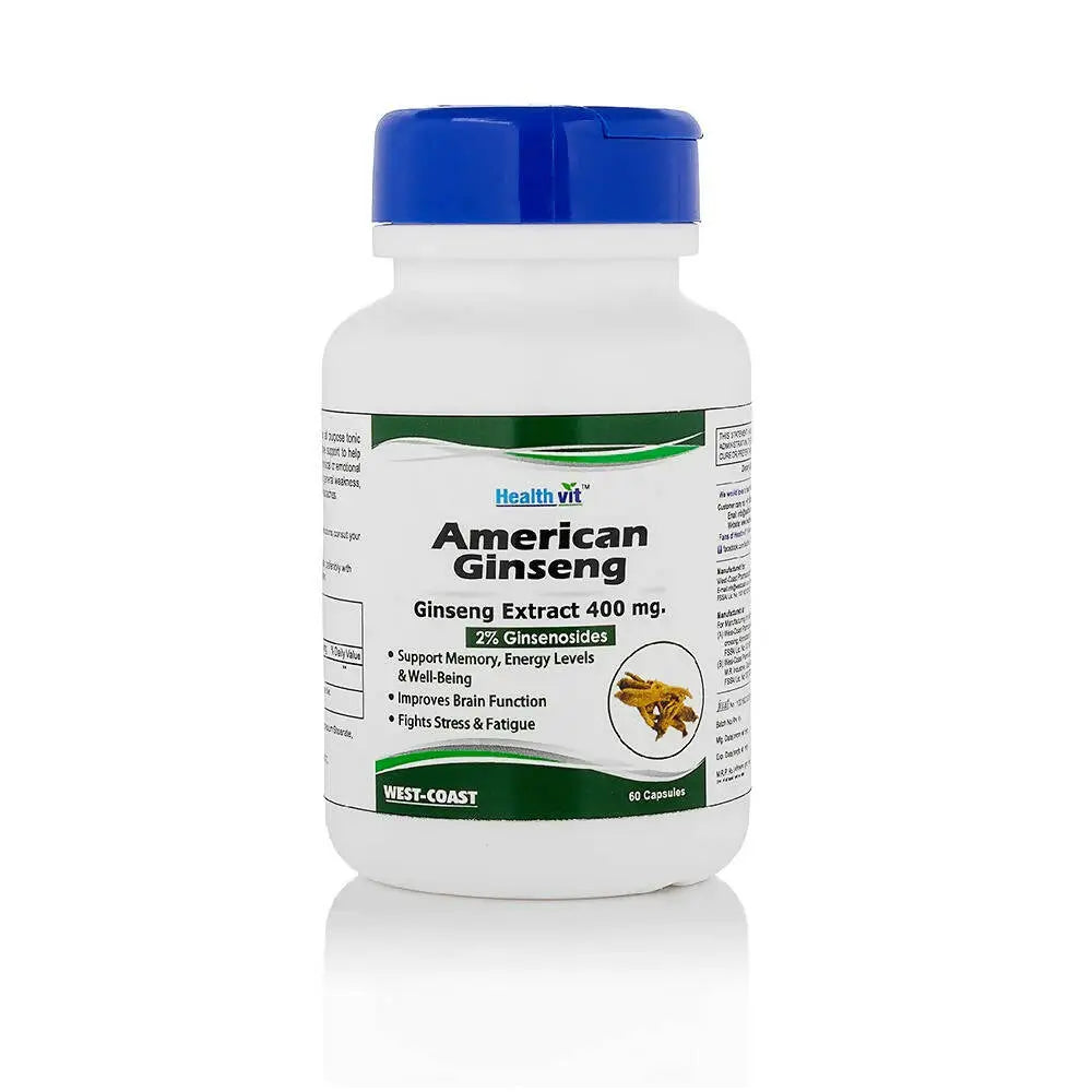 Healthvit American Ginseng Capsules - Mytrendzcart