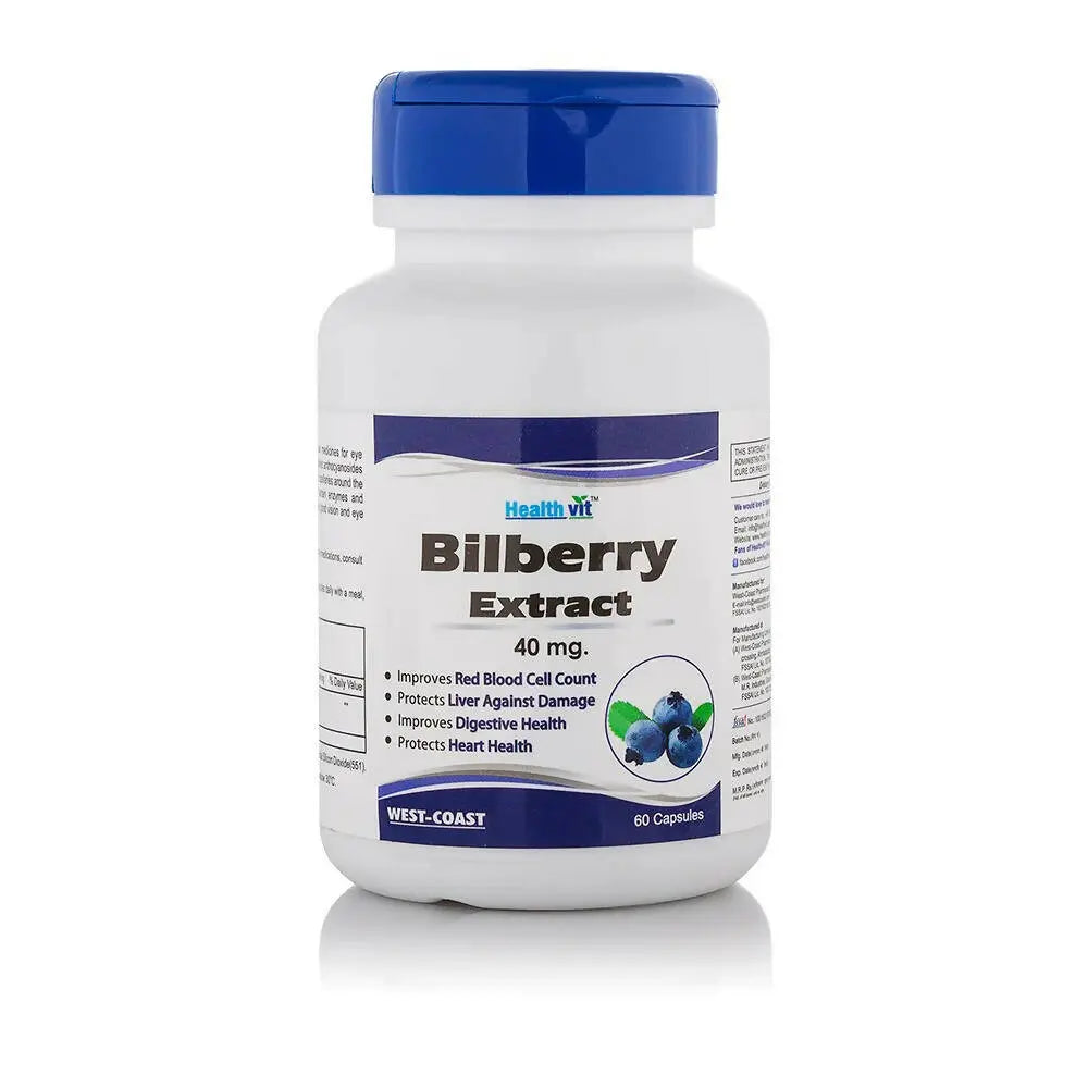 Healthvit Bilberry Extract Capsules - Mytrendzcart