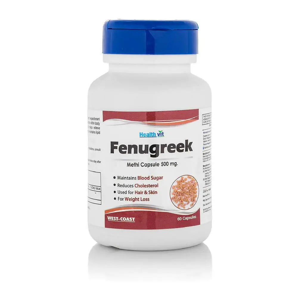 Healthvit Fenugreek Capsules - Mytrendzcart