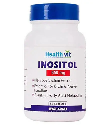 Healthvit Inositol 650mg Capsules - Mytrendzcart