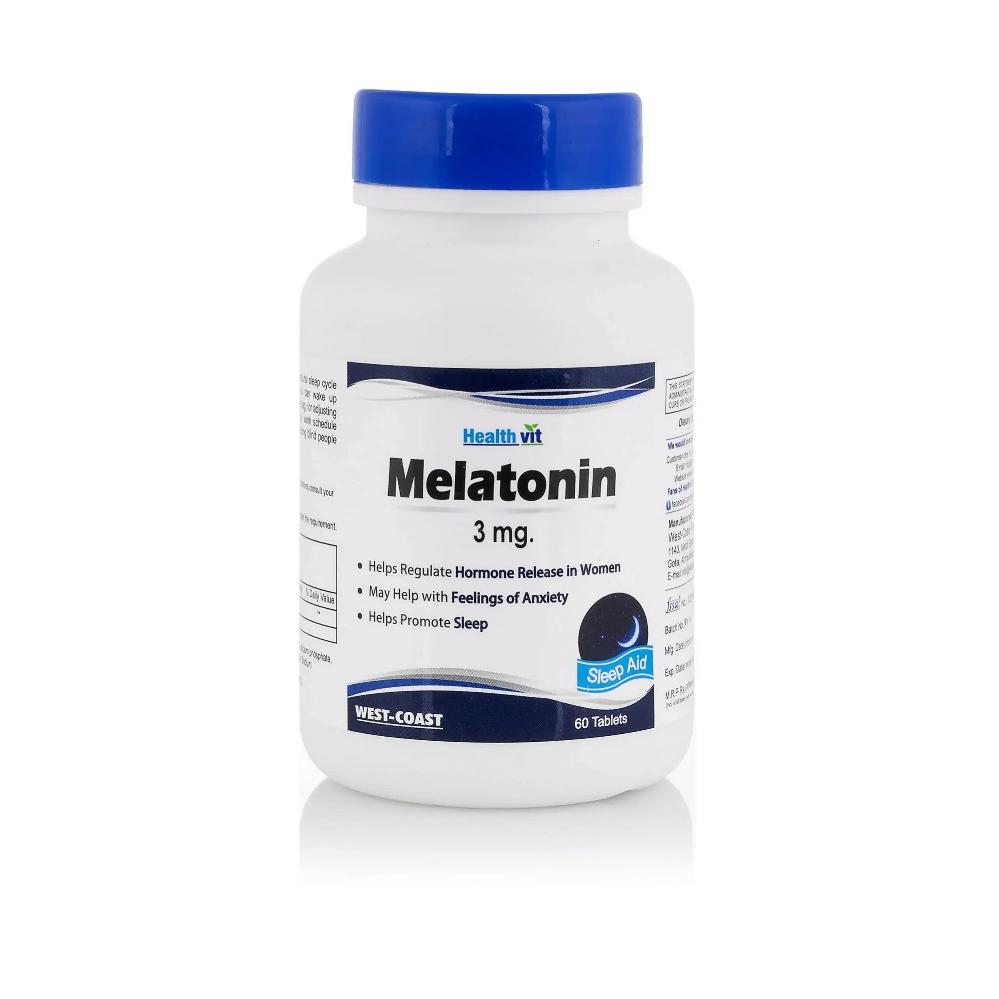 Healthvit Melatonin 3mg Tablets for Sleep - Mytrendzcart