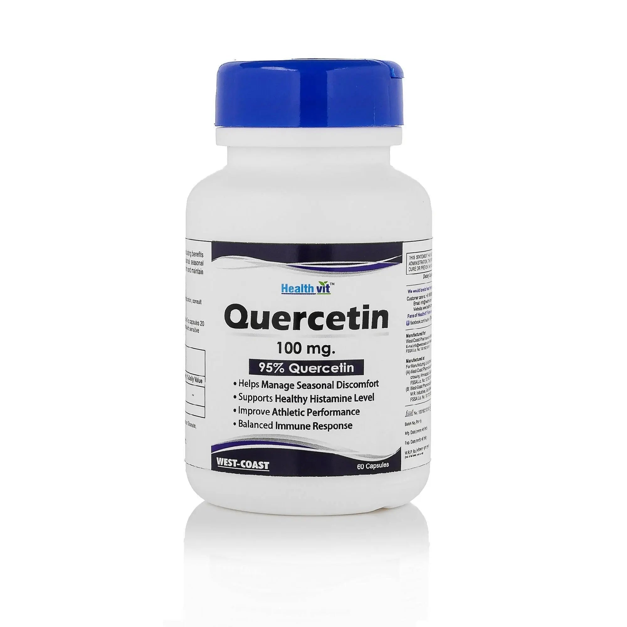 Healthvit Quercetin 100mg Capsules - Mytrendzcart