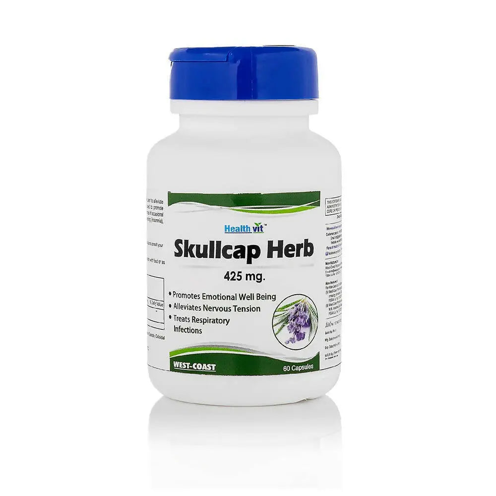 Healthvit Skullcap Herbs Capsules - Mytrendzcart