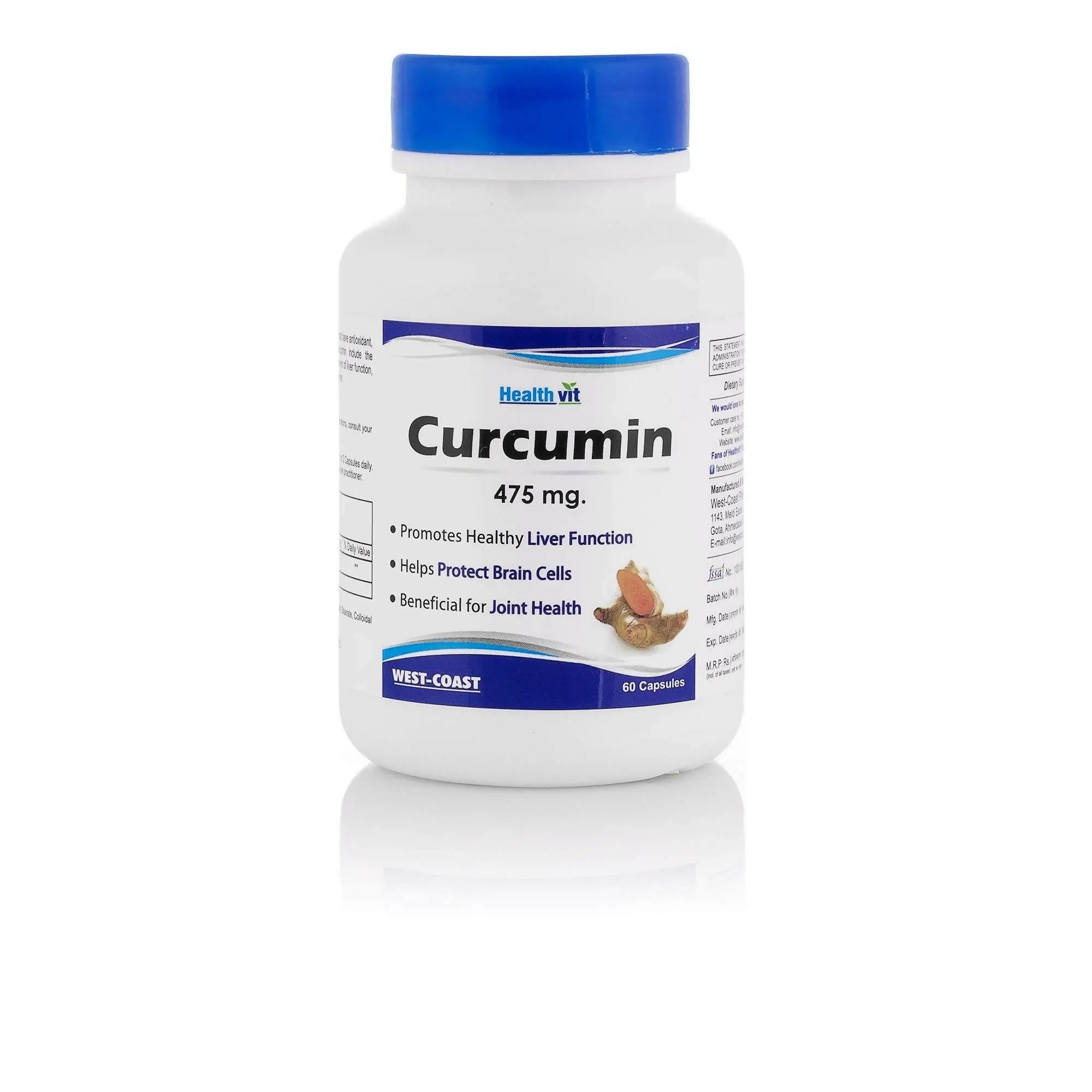 Healthvit Ultra-Pure Curcumin 475mg Capsules - Mytrendzcart