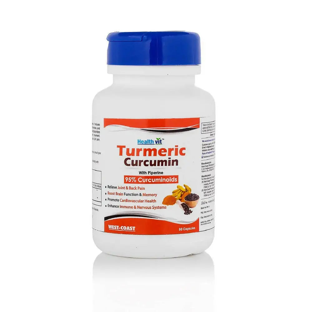 Healthvit Ultra-Pure Turmeric Curcumin Capsules - Mytrendzcart