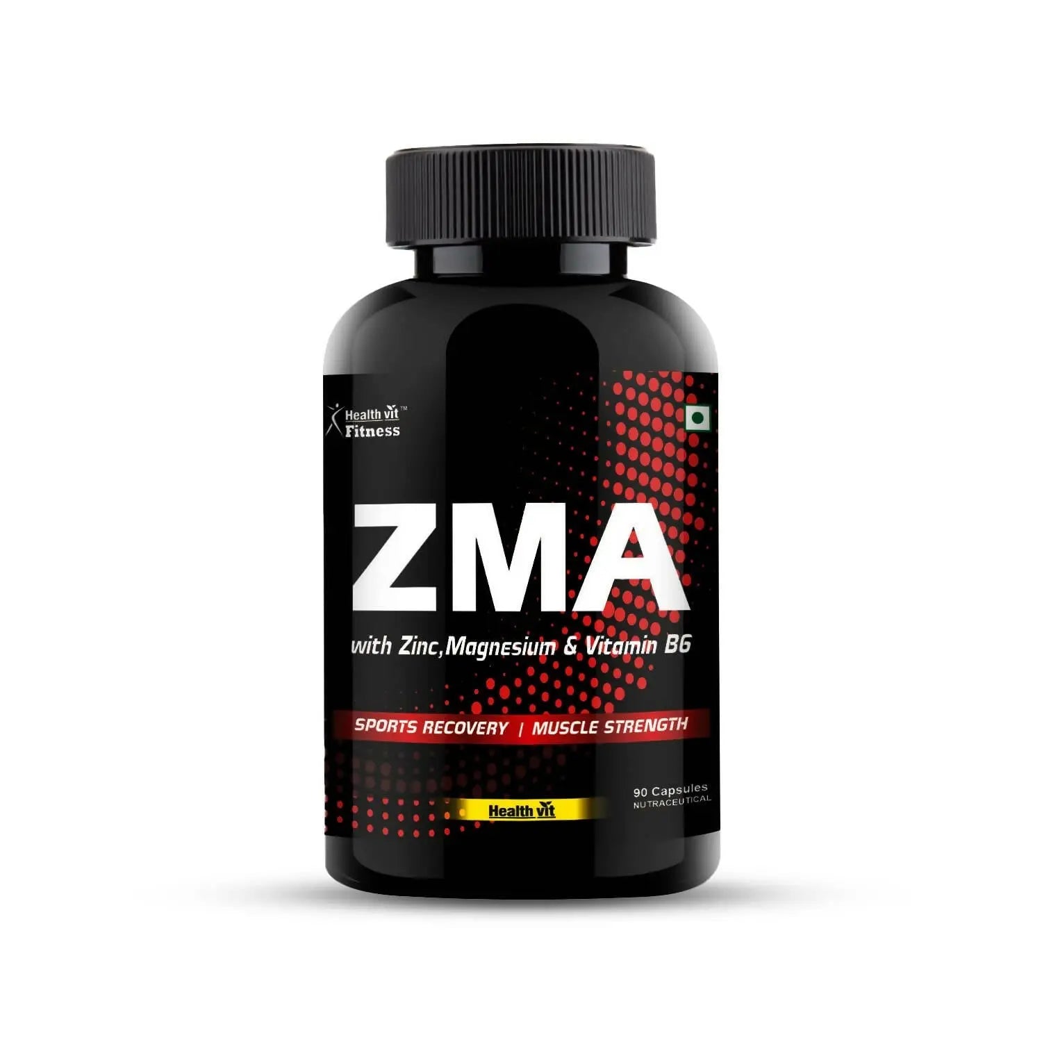 Healthvit ZMA Zinc, Magnesium, And Vitamin B6 Capsules - Mytrendzcart