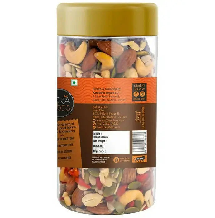 Heka Bites Healthy & Delicious All Day Fruit & Nut Mix -150 gm - Mytrendzcart