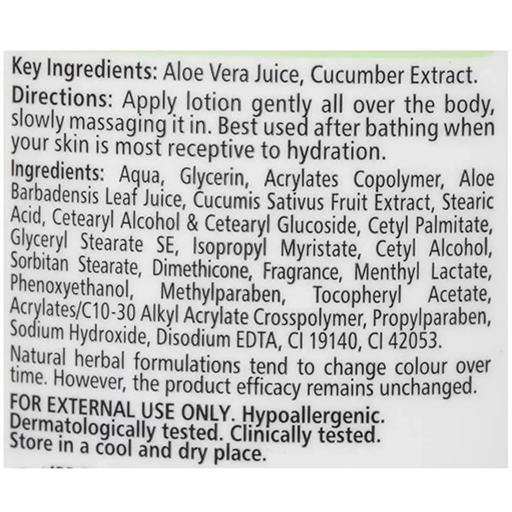 Himalaya Aloe & Cucumber Refreshing Body Lotion -200 ml - Mytrendzcart