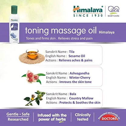 Himalaya Herbals Toning Massage Oil -200 ml - Mytrendzcart