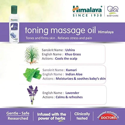 Himalaya Herbals Toning Massage Oil -200 ml - Mytrendzcart