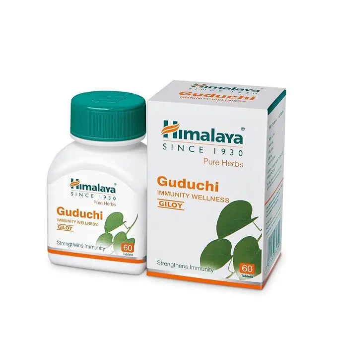 Himalaya Pure Herbs Guduchi Strengthens Immunity Wellness, Giloy, 60 Count - Mytrendzcart