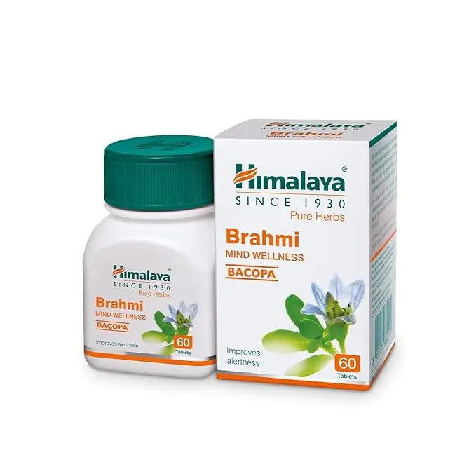 Himalaya Wellness Pure Herbs Brahmi Mind Wellness |Improves Alertness | Pack Of 60 Tablet - Mytrendzcart