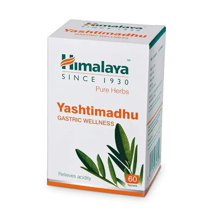 Himalaya Wellness Pure Herbs Yashtimadhu Gastric Wellness - Pack of 60 Tablet - Mytrendzcart