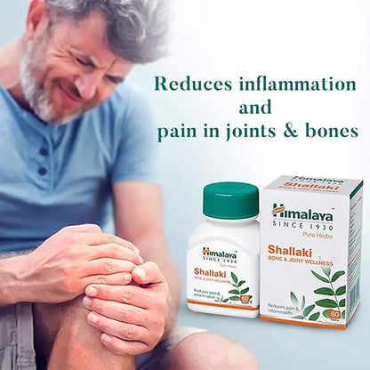 Himalaya Wellness Shallaki Bone & Joint Wellness | Reduces pain and inflammation | Tablets - 60 Count - Mytrendzcart