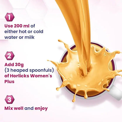 Horlicks Women's Plus Caramel Refill 400g | Health Drink for Women, No Added Sugar | Improves Bone Strength in 6 months, 100% Daily Calcium, Vitamin D - Mytrendzcart
