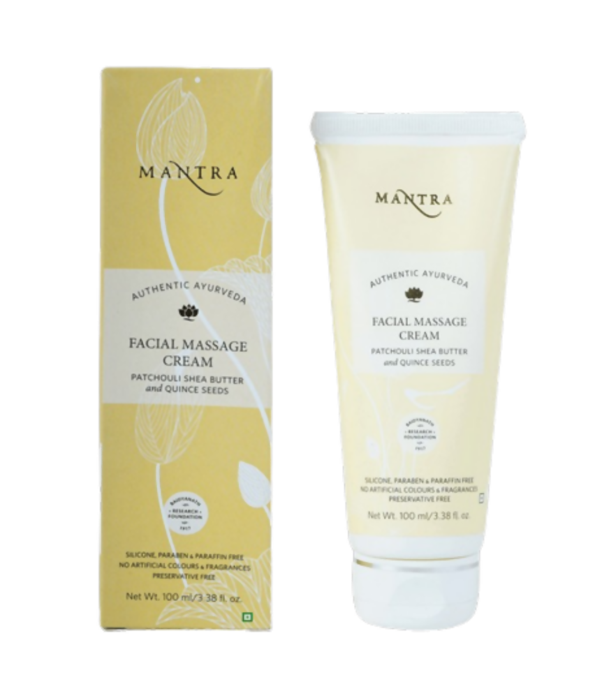 Mantra Herbal Facial Massage Cream Patchouli Shea Butter and Quince Seeds - Mytrendzcart