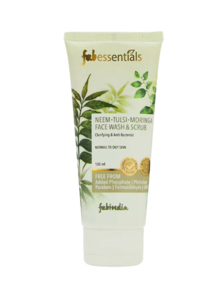 Fabessentials Neem Tulsi Moringa Face Wash & Scrub - Mytrendzcart