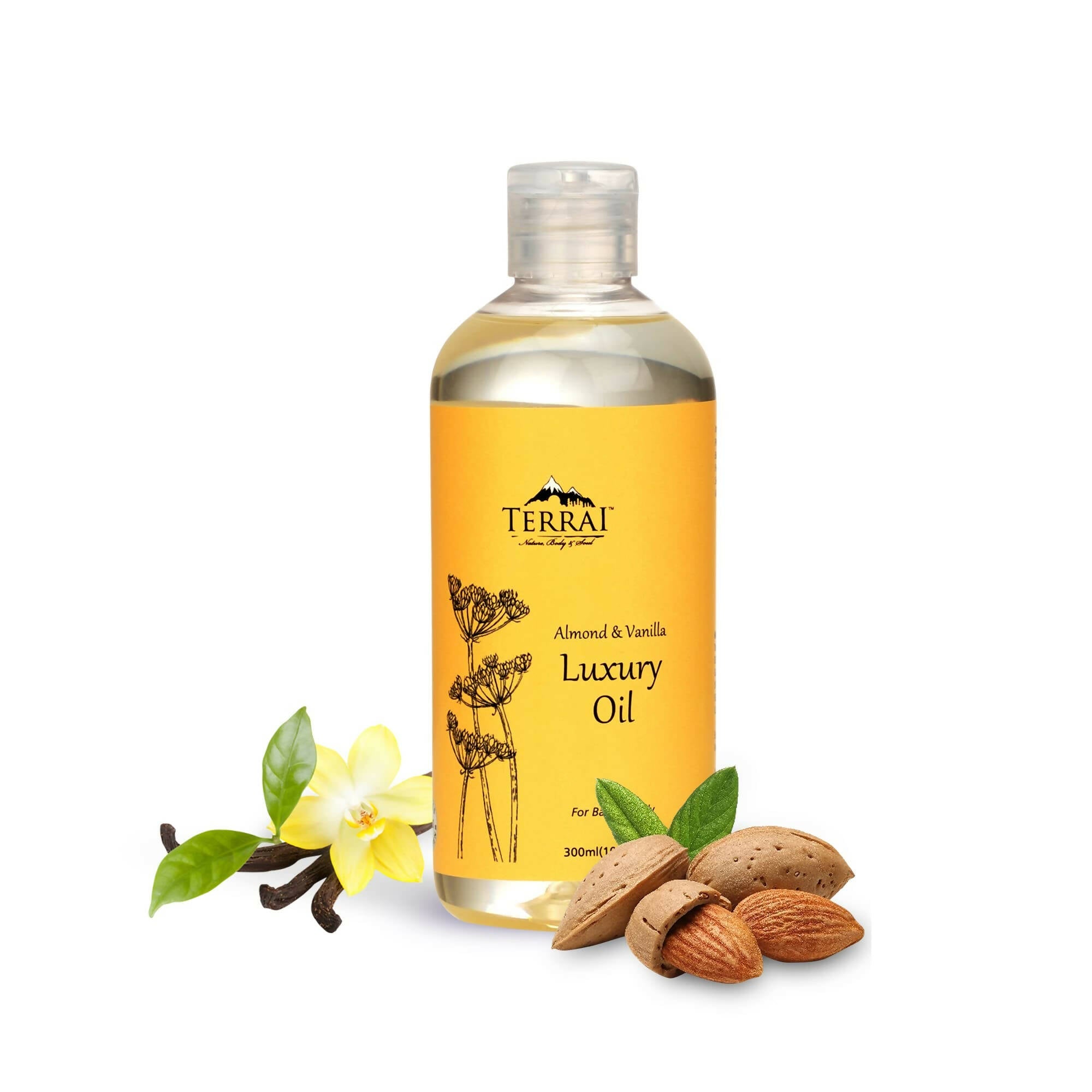 Terrai Almond & Vanilla Luxury Body Oil - Mytrendzcart