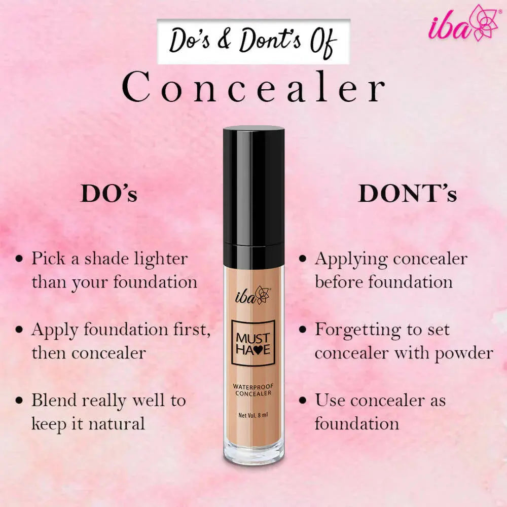 Iba Must Have Waterproof Concealer - Medium -8 ml - Mytrendzcart