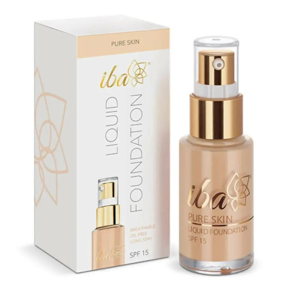 Iba Pure Skin Liquid Foundation SPF 15 - Natural Beige -30 ml - Mytrendzcart