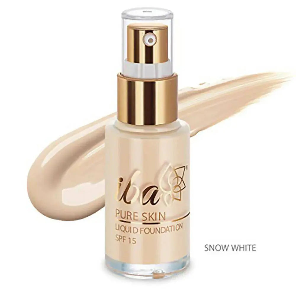 Iba Pure Skin Liquid Foundation SPF 15 - Snow White -30 ml - Mytrendzcart