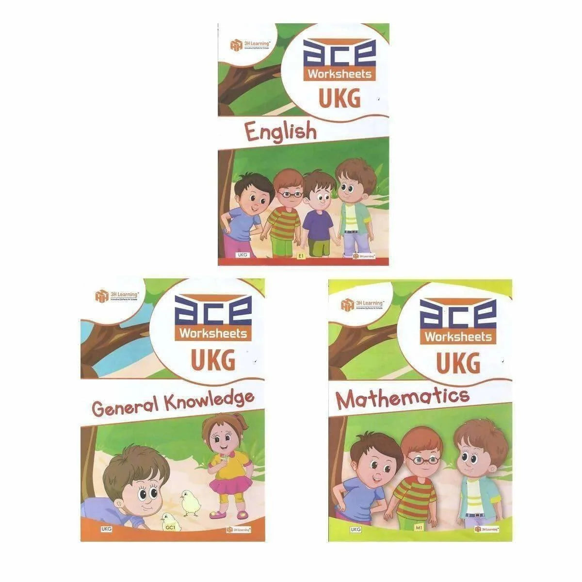 UKG Kids ACE All-in-One Worksheets 260 pages (KG 2) Mytrendzcart