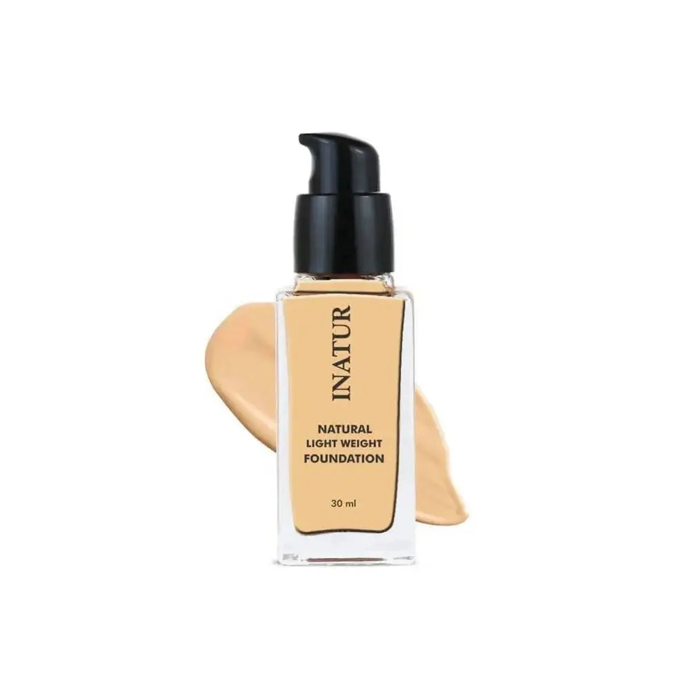 Inatur Natural Light Weight Foundation - Sunkissed -30 ml - Mytrendzcart