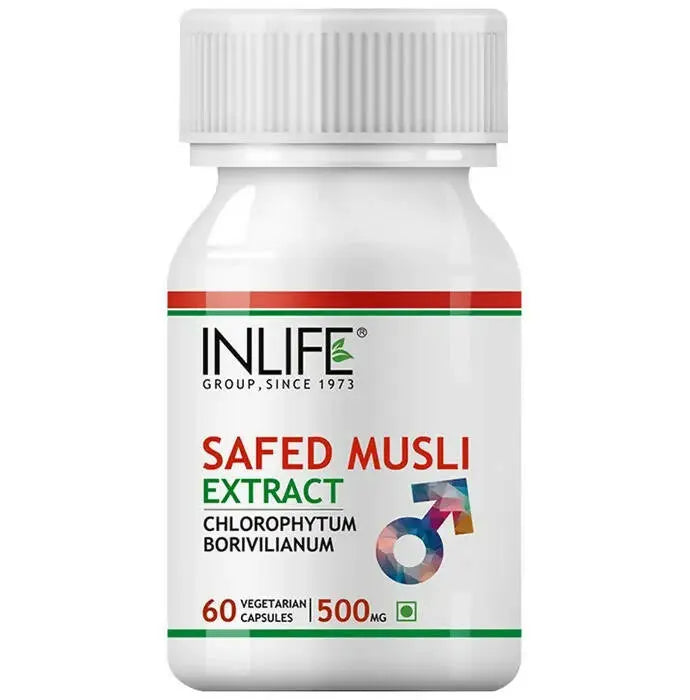 Inlife Safed Musli Extract Capsules - Mytrendzcart