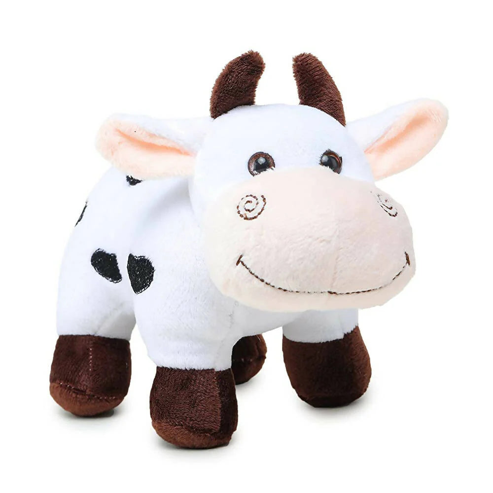 Webby Plush Standing Cow with Smiling Face Stuffed Soft Toy for Kids Mytrendzcart